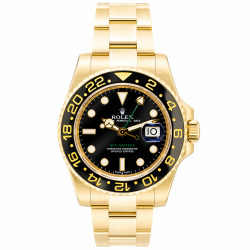 Rolex GMT Master II 40MM Black Dial 116718LN 18K YG Watch